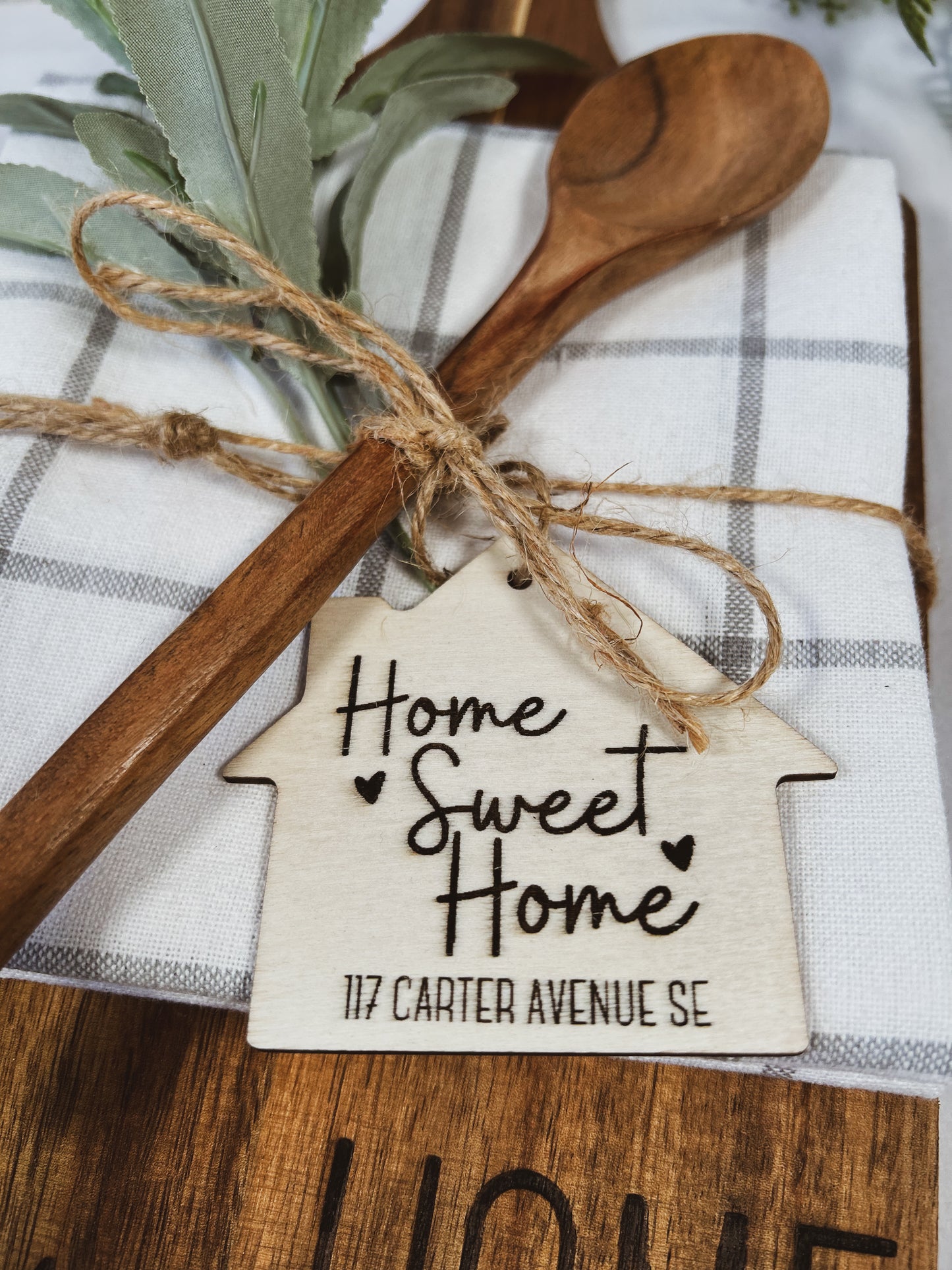 Custom New Home Gift - Acacia Cutting Board