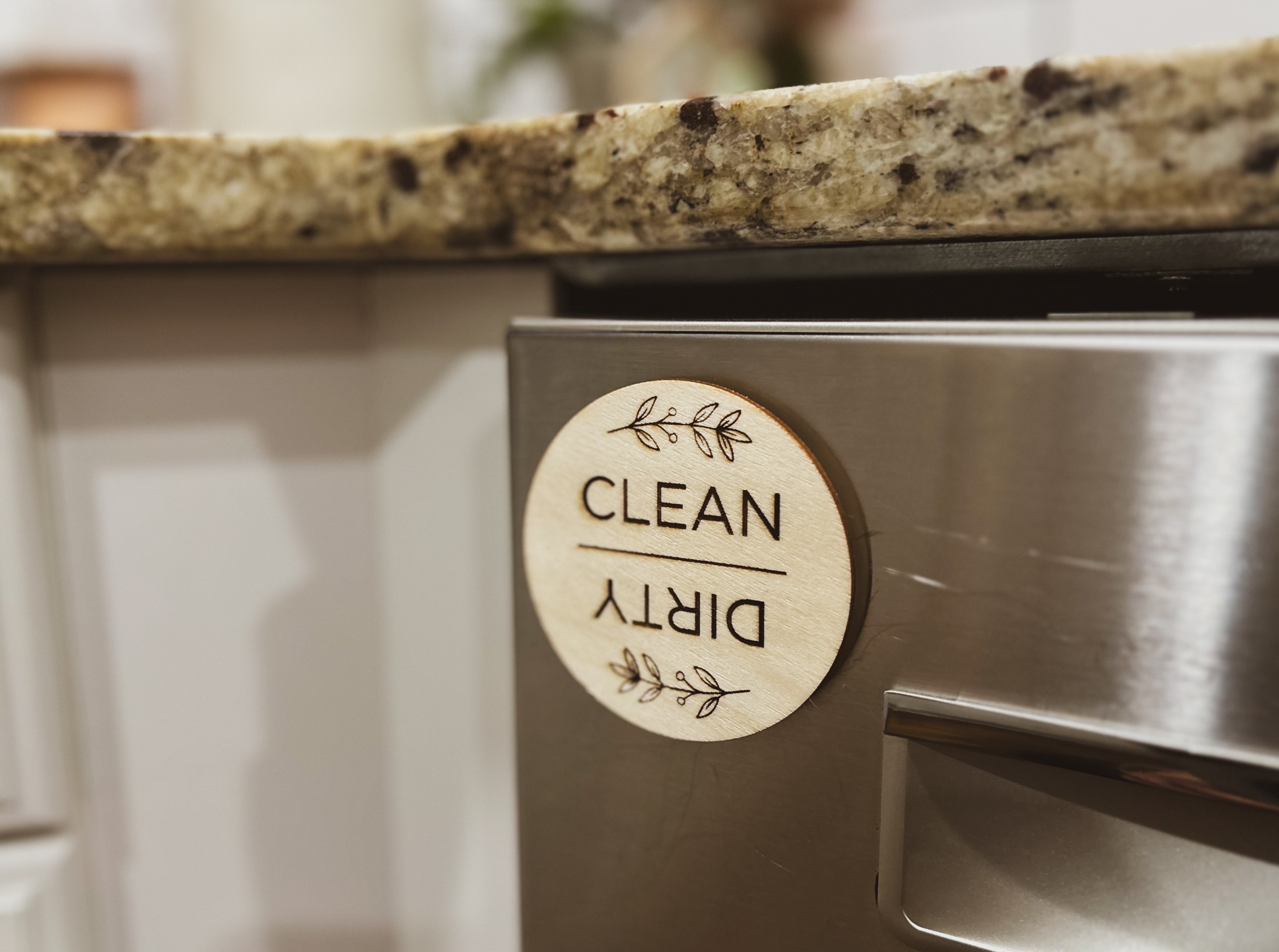 Clean / Dirty Dishwasher Magnet – Three Ferns Design Co.